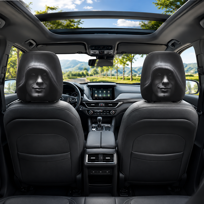 Ghost Face Headrest Covers | Universal Fit | Skin Freindly
