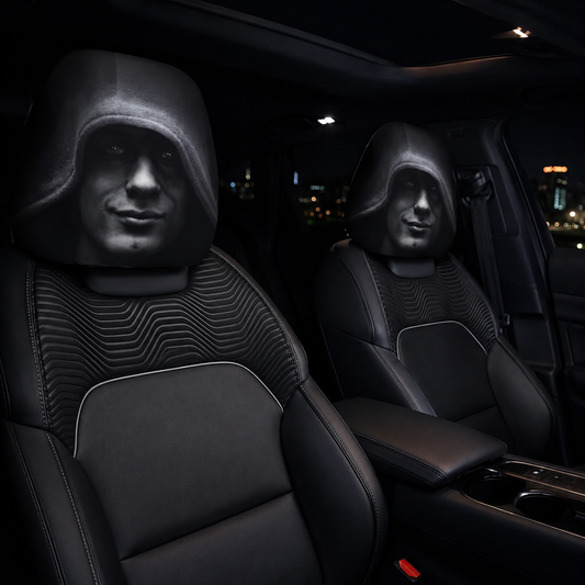 Ghost Face Headrest Covers | Universal Fit | Skin Freindly