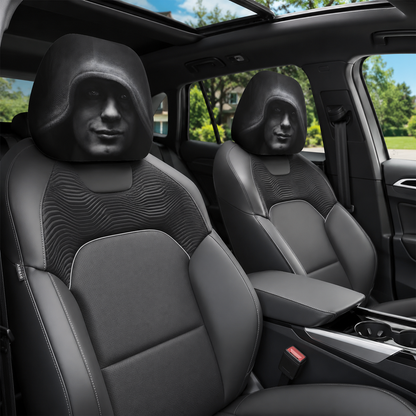 Ghost Face Headrest Covers | Universal Fit | Skin Freindly