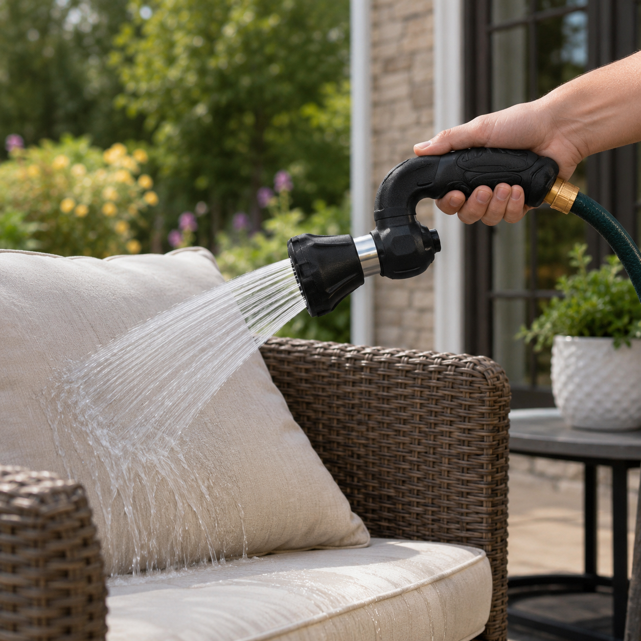 Mighty Power Hose Blaster Nozzle Lawn Garden Car Washing
